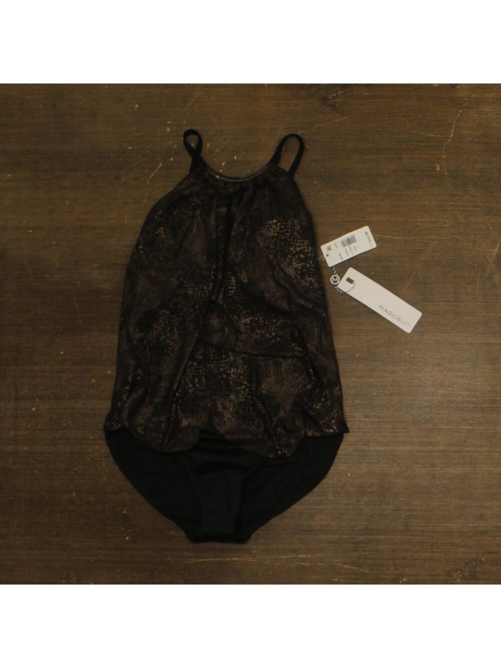 Magicsuit Xantu Jill High Neck Soft Cup One Piece Swimsuit Black / Brown 10